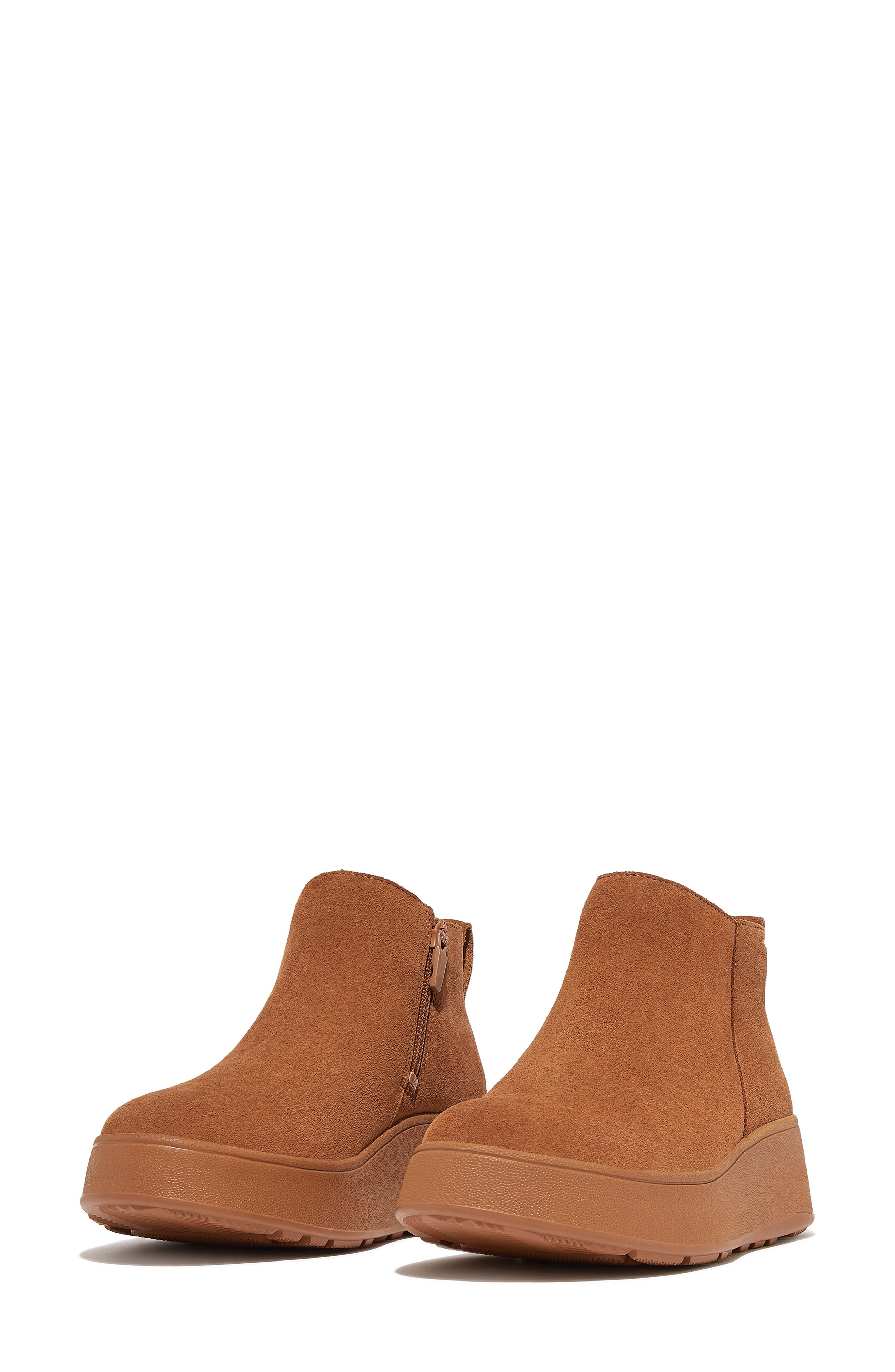FitFlop F-Mode Platform Bootie, Alternate, color, Light Tan