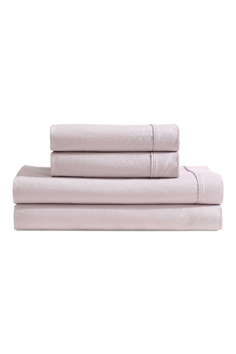 200 Thread Count Cotton Percale Sheet Set, Main, color, PETAL PINK