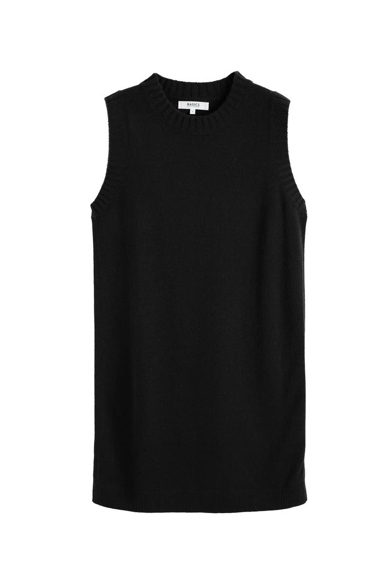 Chinti & Parker Wool Cashmere Mini Dress, Alternate, color, Black