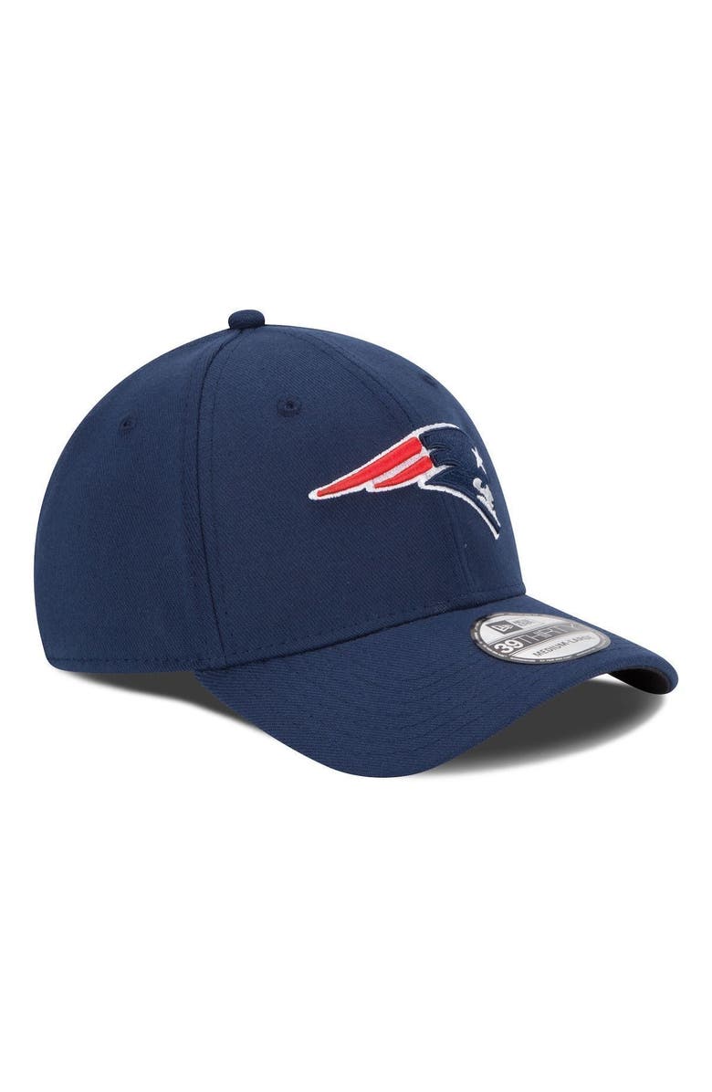 New Era New England Patriots New Era 39THIRTY Team Classic Flex Hat - Navy Blue, Alternate, color,