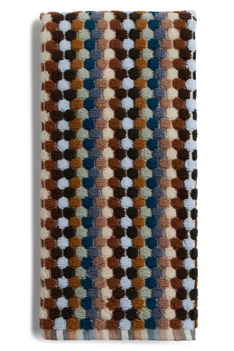 Mosaic Organic Cotton Towel (Nordstrom Exclusive), Main, color, BROWN/ BLUE MULTI