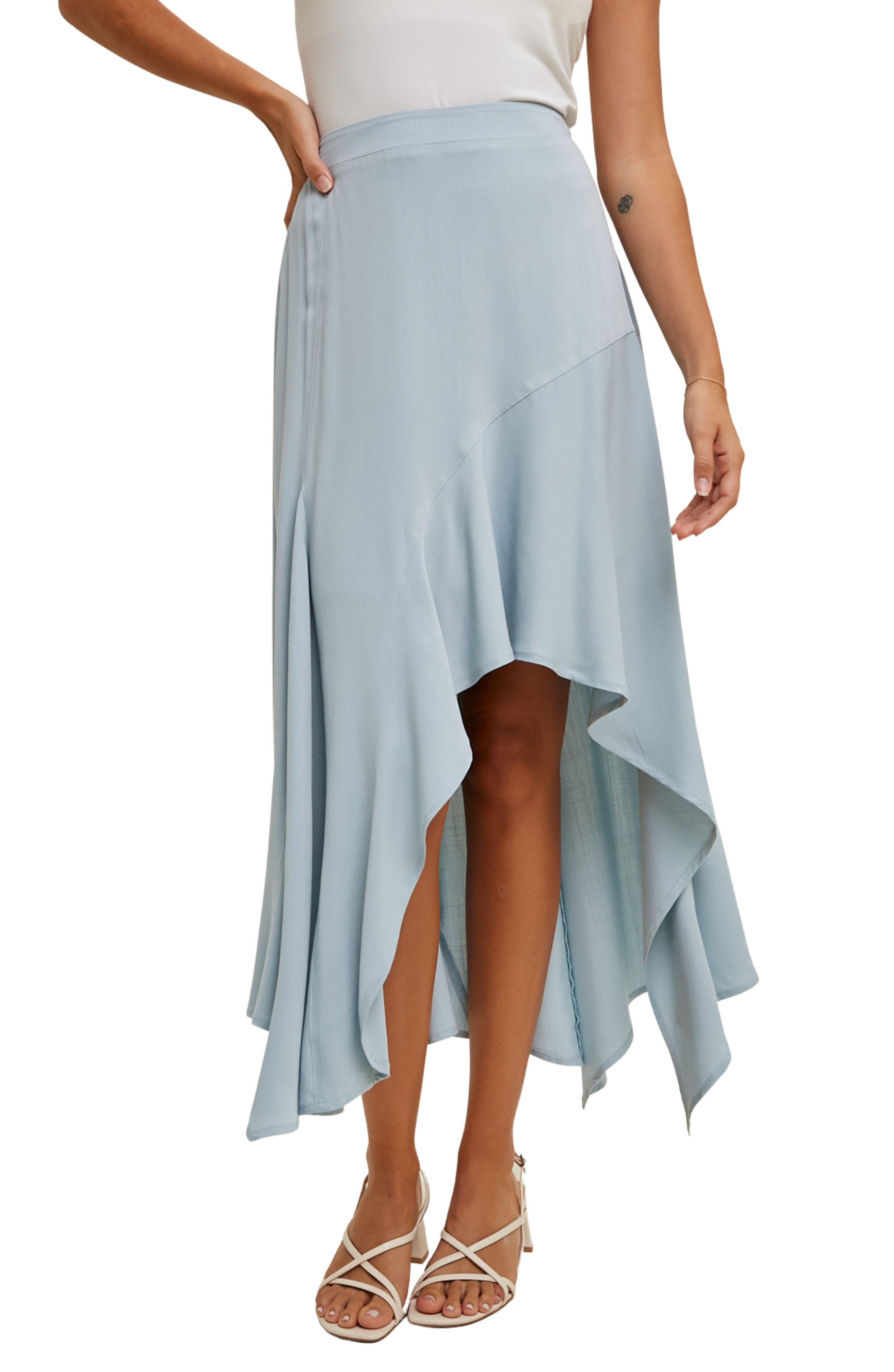 Asymmetric Midi Skirt - image 5