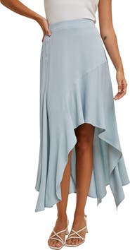 WISHLIST Asymmetric Midi Skirt