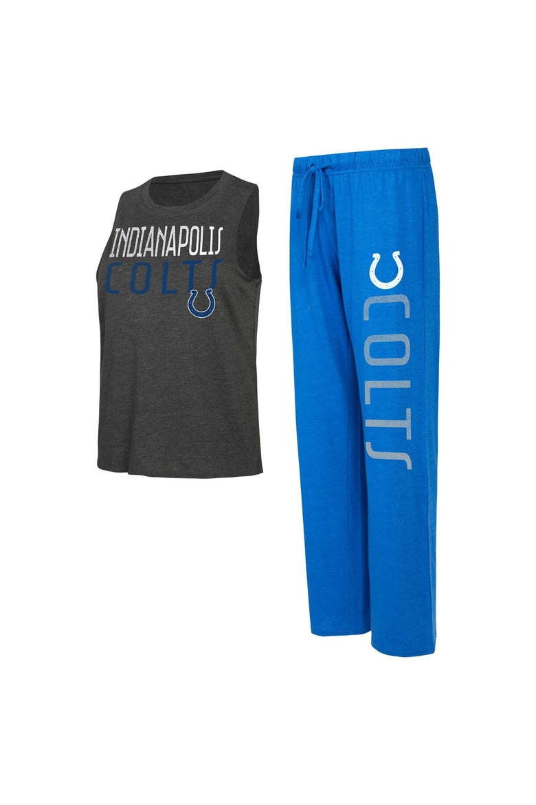 Women's Concepts Sport Royal/Black Indianapolis Colts Muscle Tank Top & Pants Lounge Set, Main, color, Royal