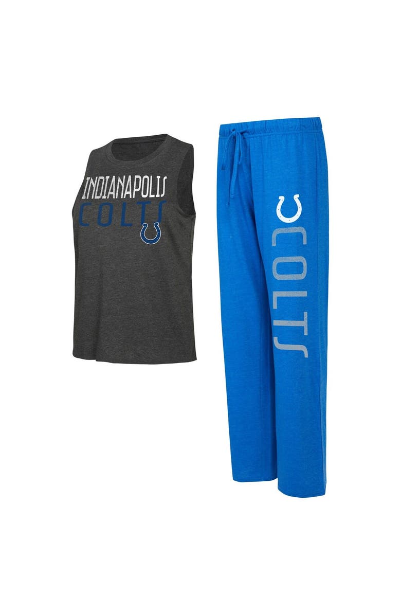 CONCEPTS SPORT Women's Concepts Sport Royal/Black Indianapolis Colts Muscle Tank Top & Pants Lounge Set, Main, color, Royal