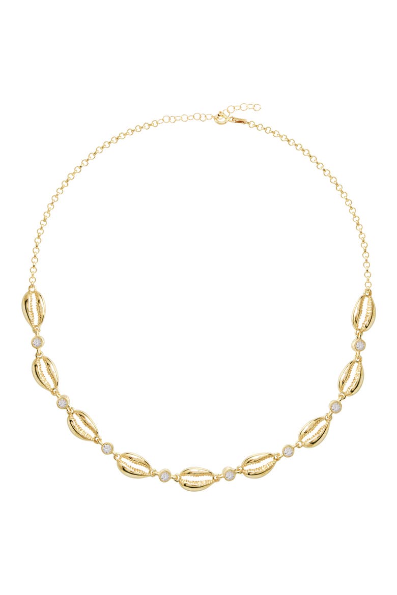 Small Cowries GABI RIELLE Cubic Zirconia Cowrie Shell Choker Necklace (Women ...