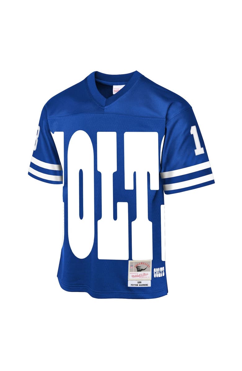Mitchell & Ness Youth Mitchell & Ness Peyton Manning Royal Indianapolis Colts 1998 Throwback Fashion Jersey, Alternate, color, Royal