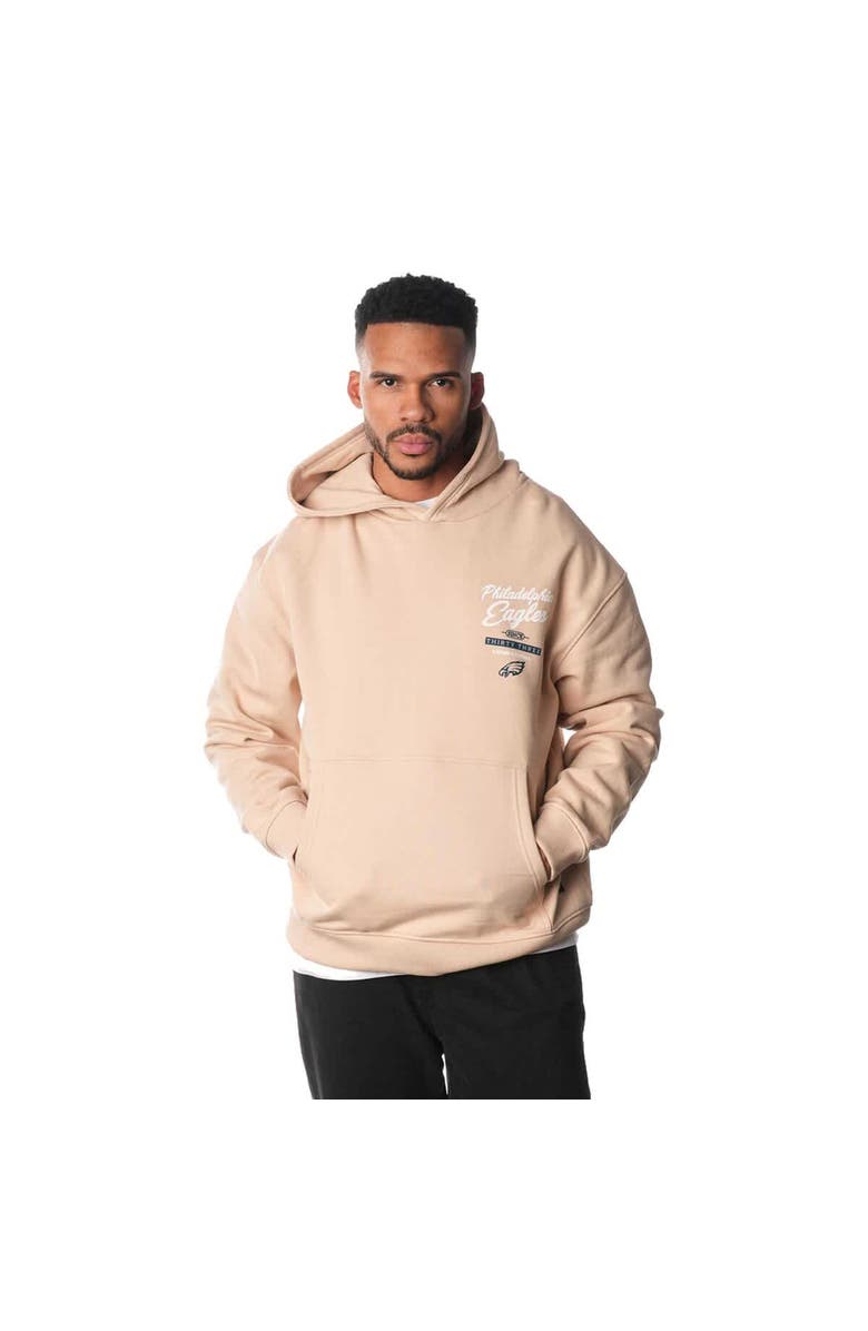 THE WILD COLLECTIVE Unisex The Wild Collective Cream Philadelphia Eagles Fleece Pullover Hoodie, Alternate, color, Cream