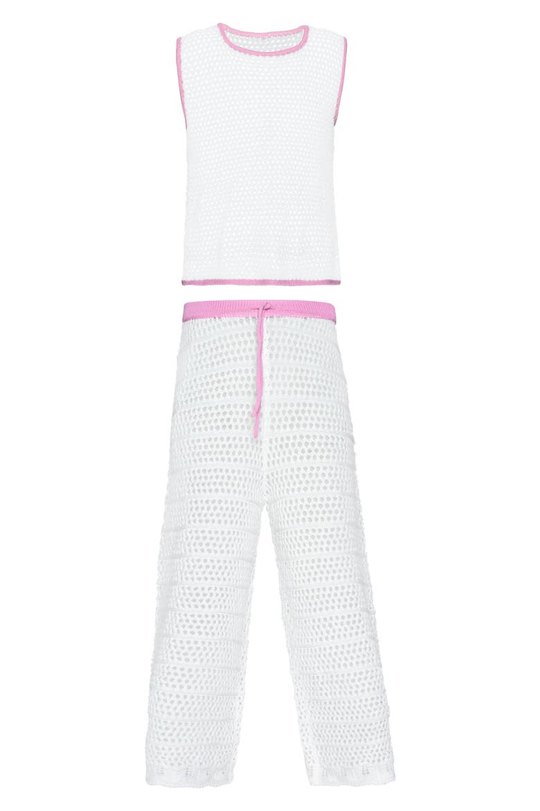 Kids' Chloe Two-Piece Cover-Up Set, Main, color, WHITE