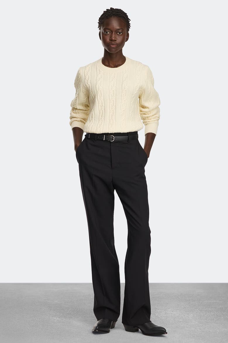 Habel Knit Crew, Main, color, Bone