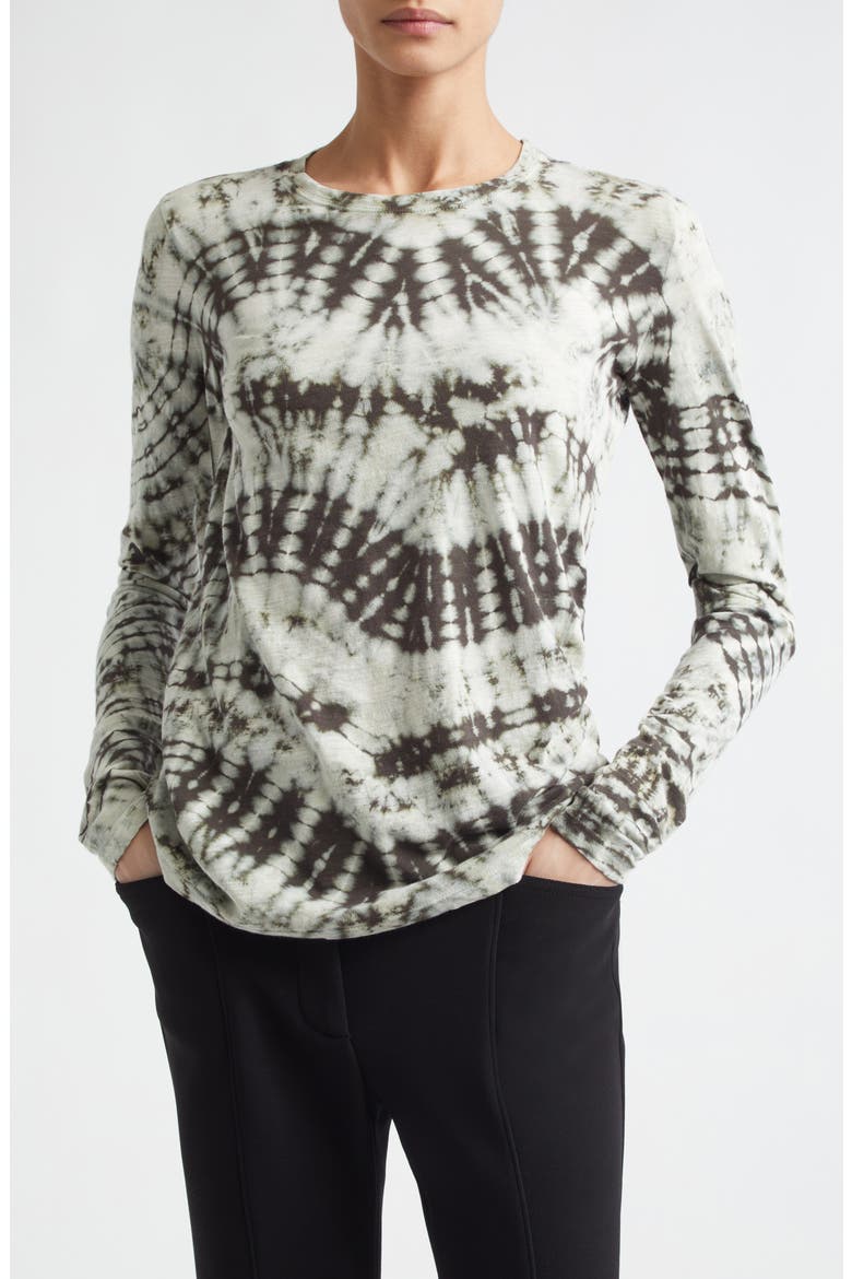 Mia Tie Dye Tissue T-Shirt, Main, color, CAPER MULTI