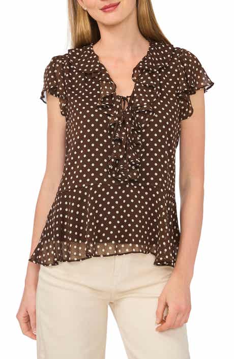 Ruffle Flutter Sleeve Top