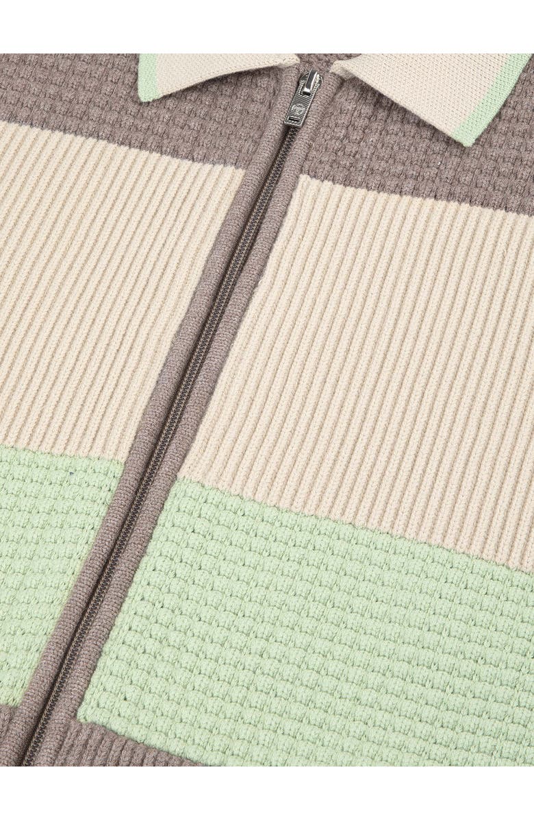 Sergio Tacchini Enzo Striped Track Jacket, Alternate, color, Taupe Grey