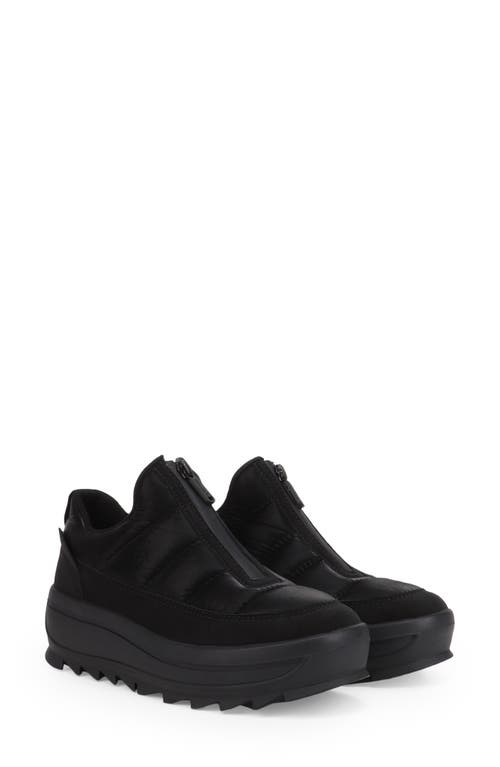 Pajar Gala Front Zip Waterproof Platform Ankle Bootie In Black