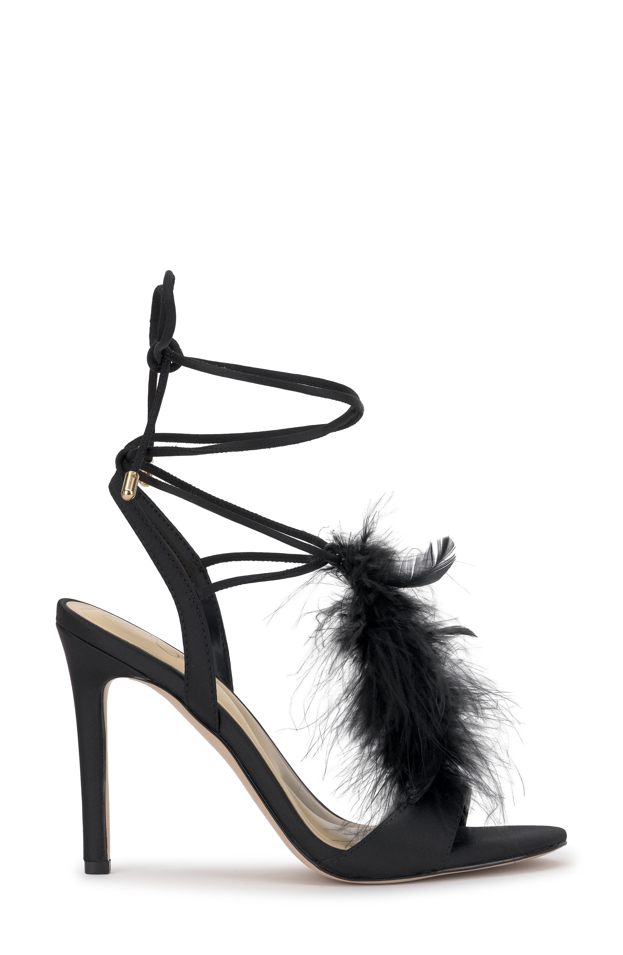 Jessica Simpson Jenzin Ankle Wrap Sandal, Alternate, color, Black