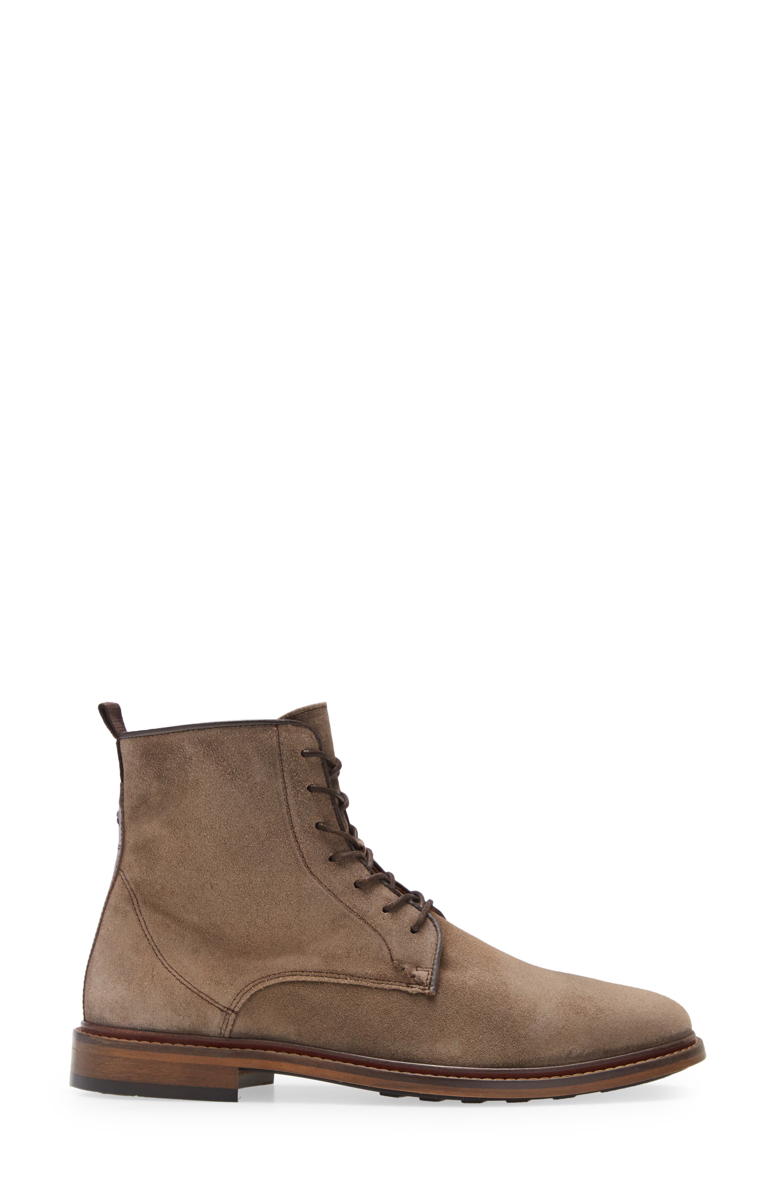 Ned Plain Toe Boot, Alternate, color, TAUPE SUEDE