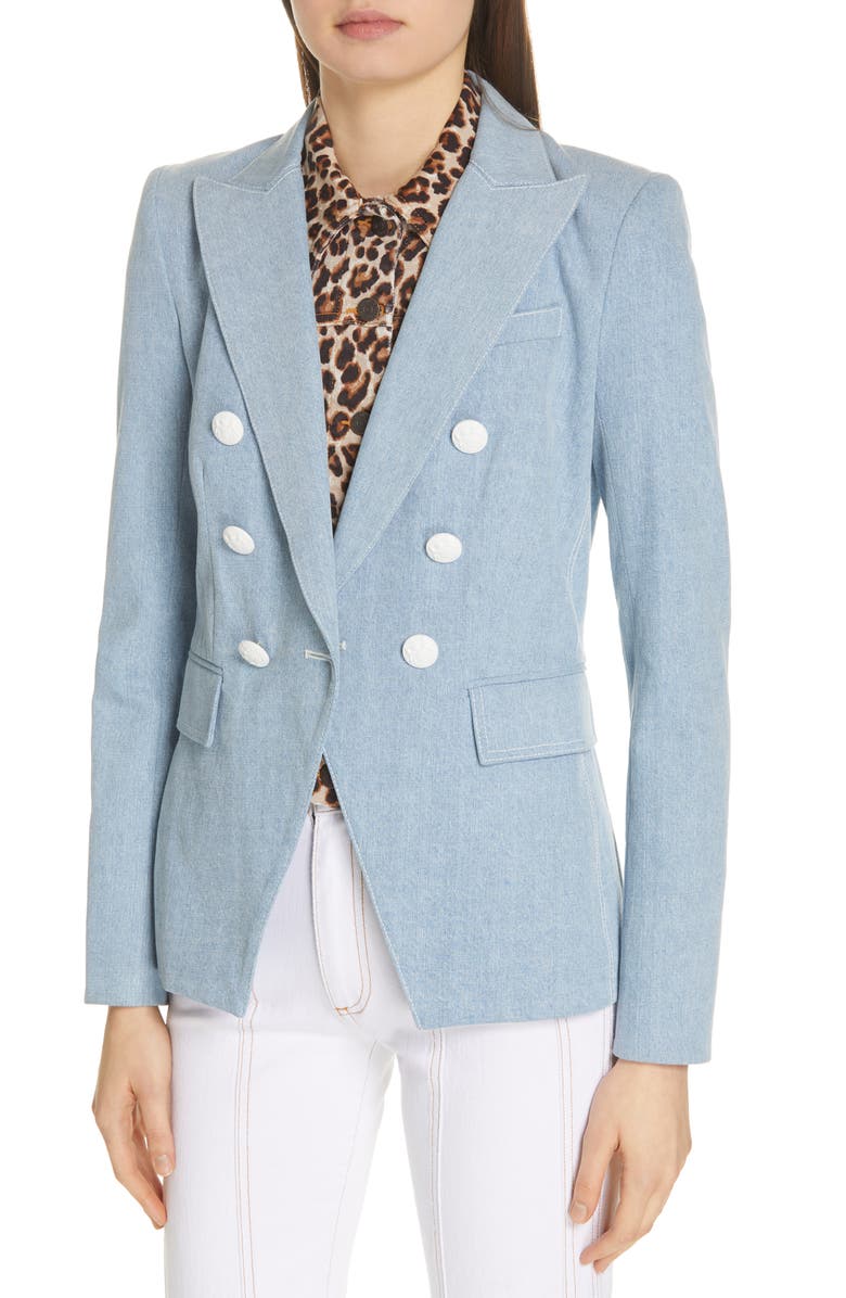 Veronica Beard Miller Denim Dickey Jacket, Alternate, color, 