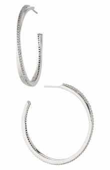 Disco Crossover Hoop Earrings