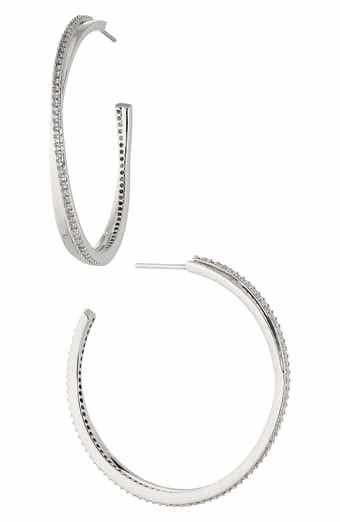 Disco Crossover Hoop Earrings
