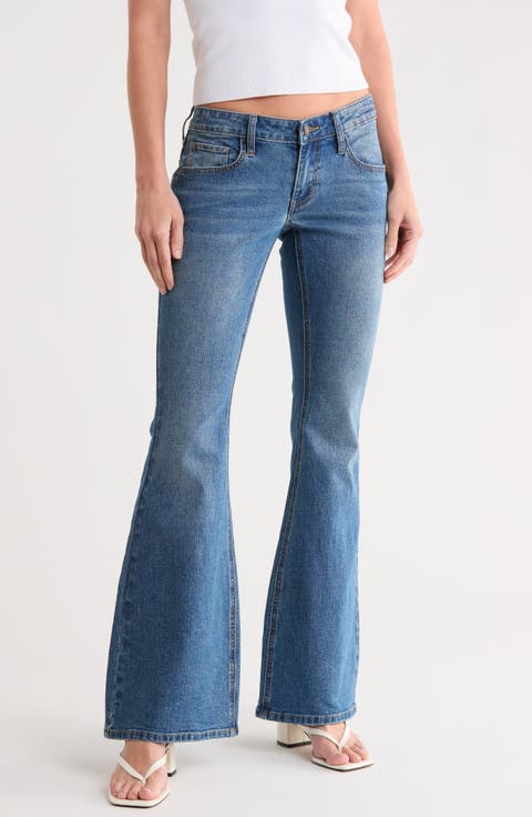 Ultra Low Rise Flare Jeans