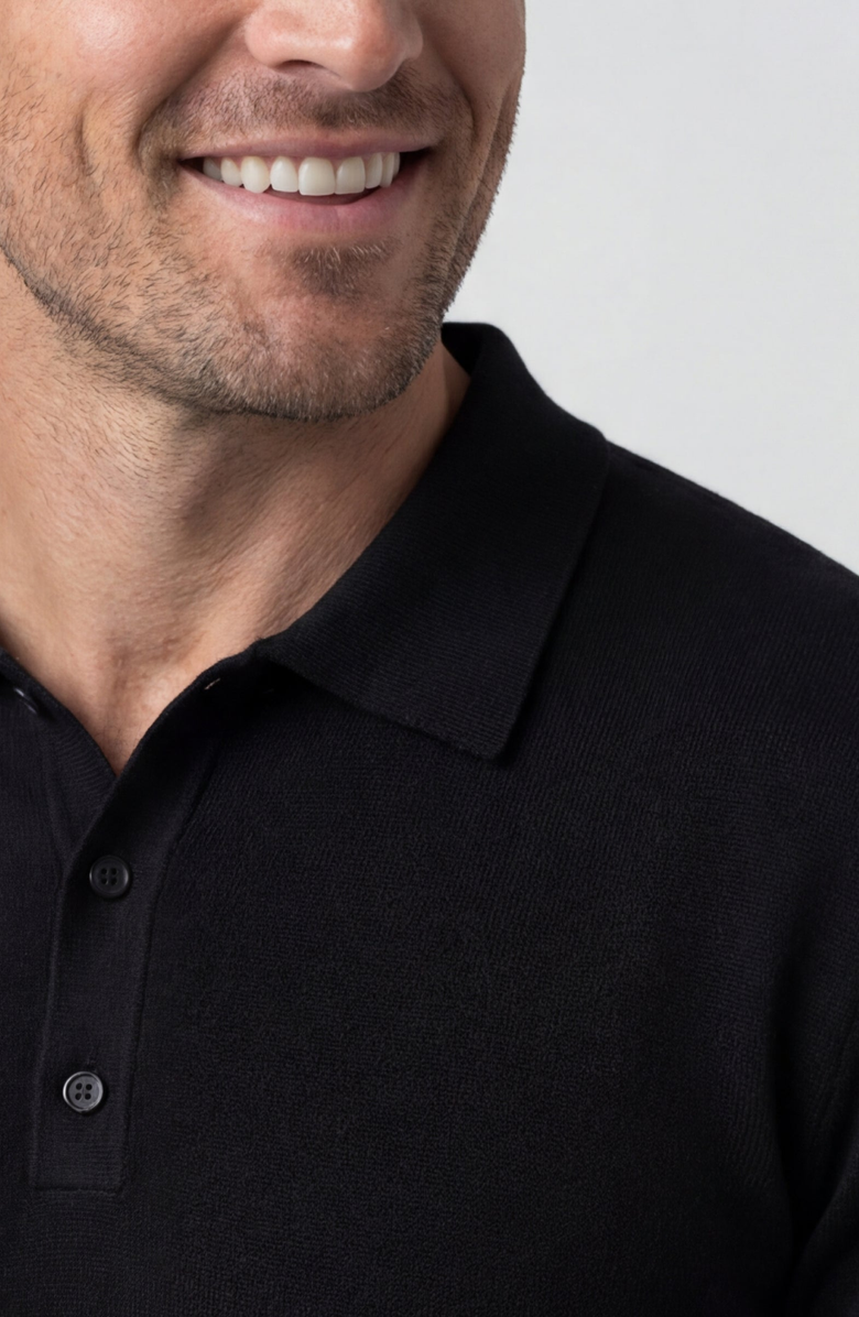 Jack Archer Legacy Resort Polo, Alternate, color, True Black