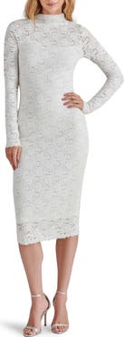 Steve Madden Vivienne Long Sleeve Floral Lace Dress