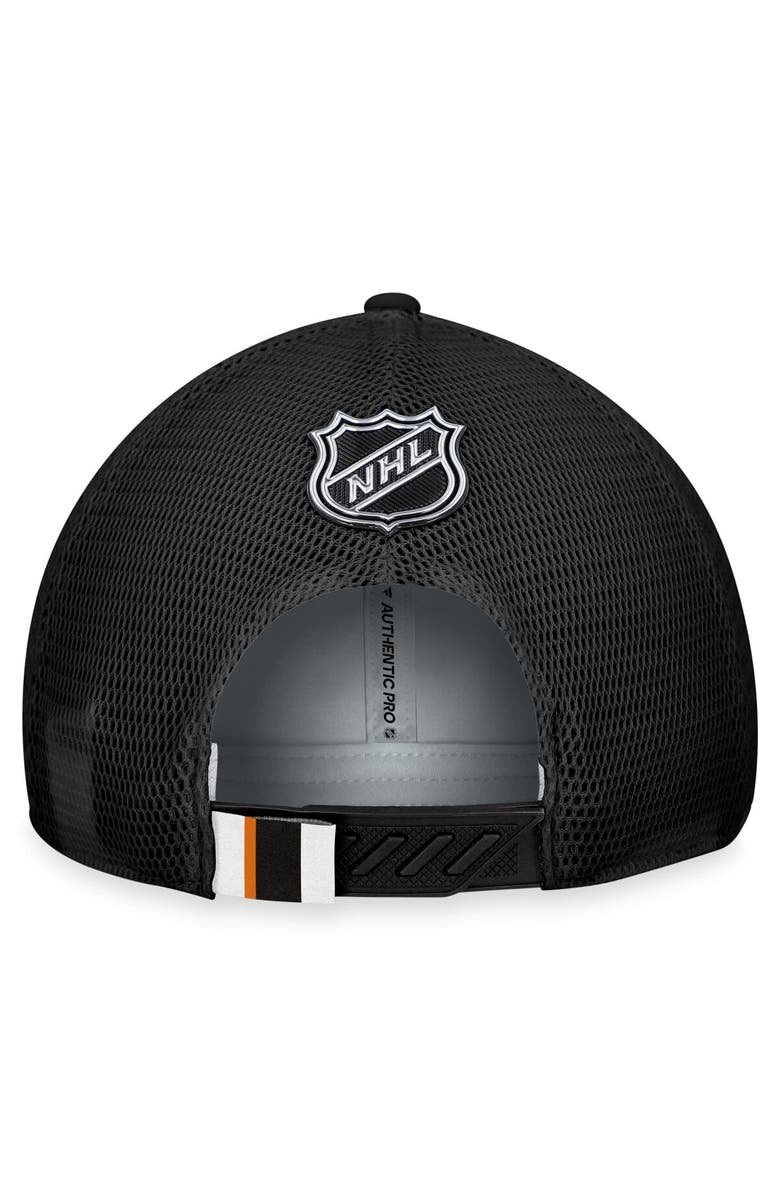 FANATICS Men's Fanatics Branded Gray/Black San Jose Sharks Authentic Pro Home Ice Trucker Adjustable Hat, Alternate, color,