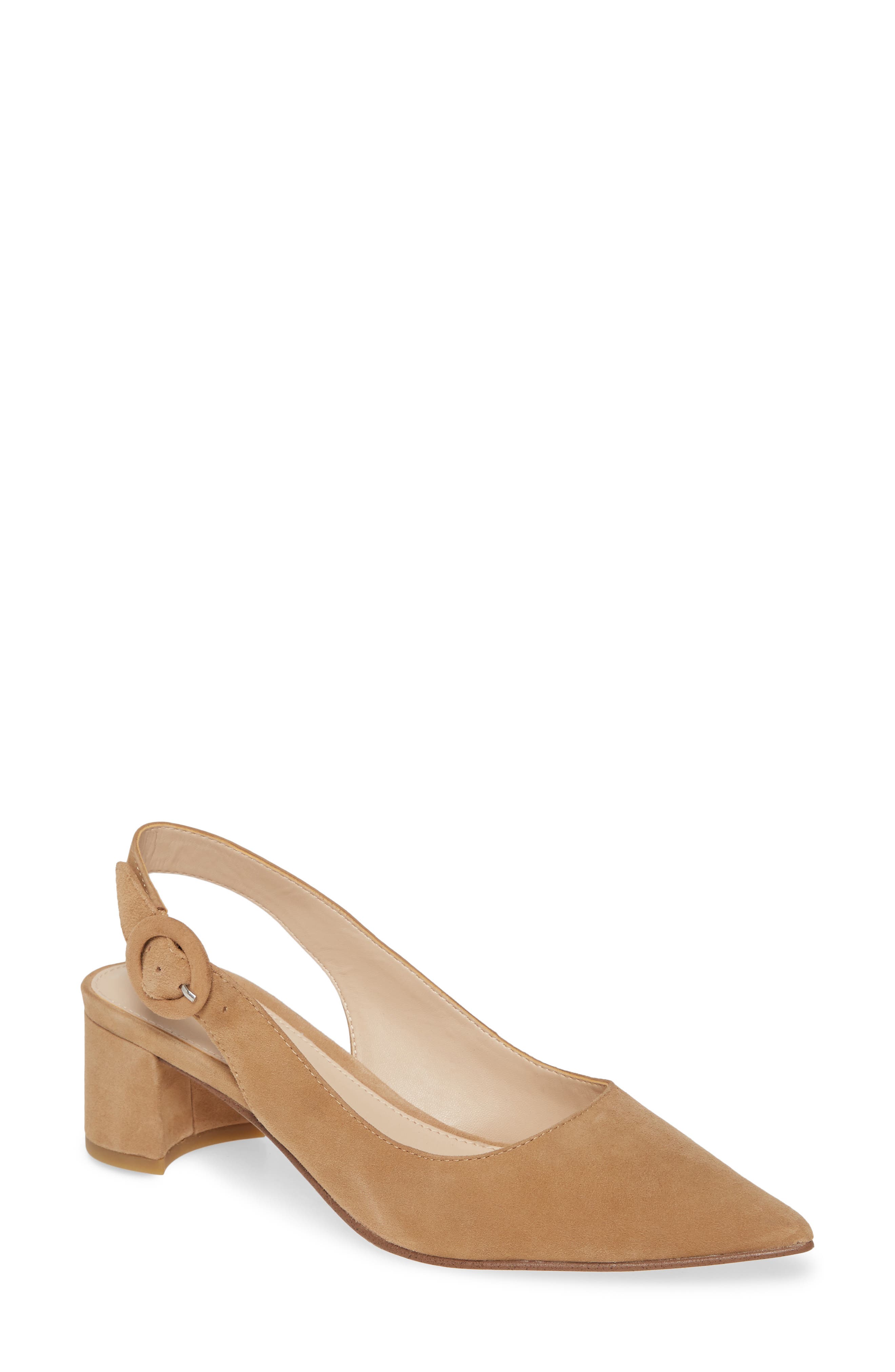 Autumn Slingback Pump, Main, color, LATTE SUEDE