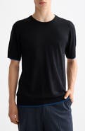 Scotch & Soda Relaxed Fit Short Sleeve Crewnneck Sweater