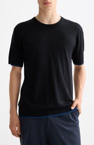 Scotch & Soda Relaxed Fit Short Sleeve Crewnneck Sweater
