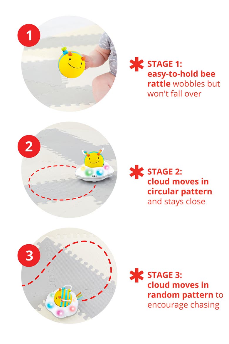 Explore & More Follow Bee Crawl Toy, Alternate, color, YELLOW