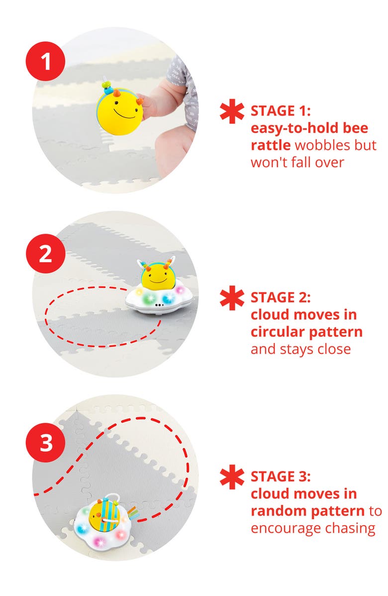 Skip Hop Explore & More Follow Bee Crawl Toy, Alternate, color, Yellow