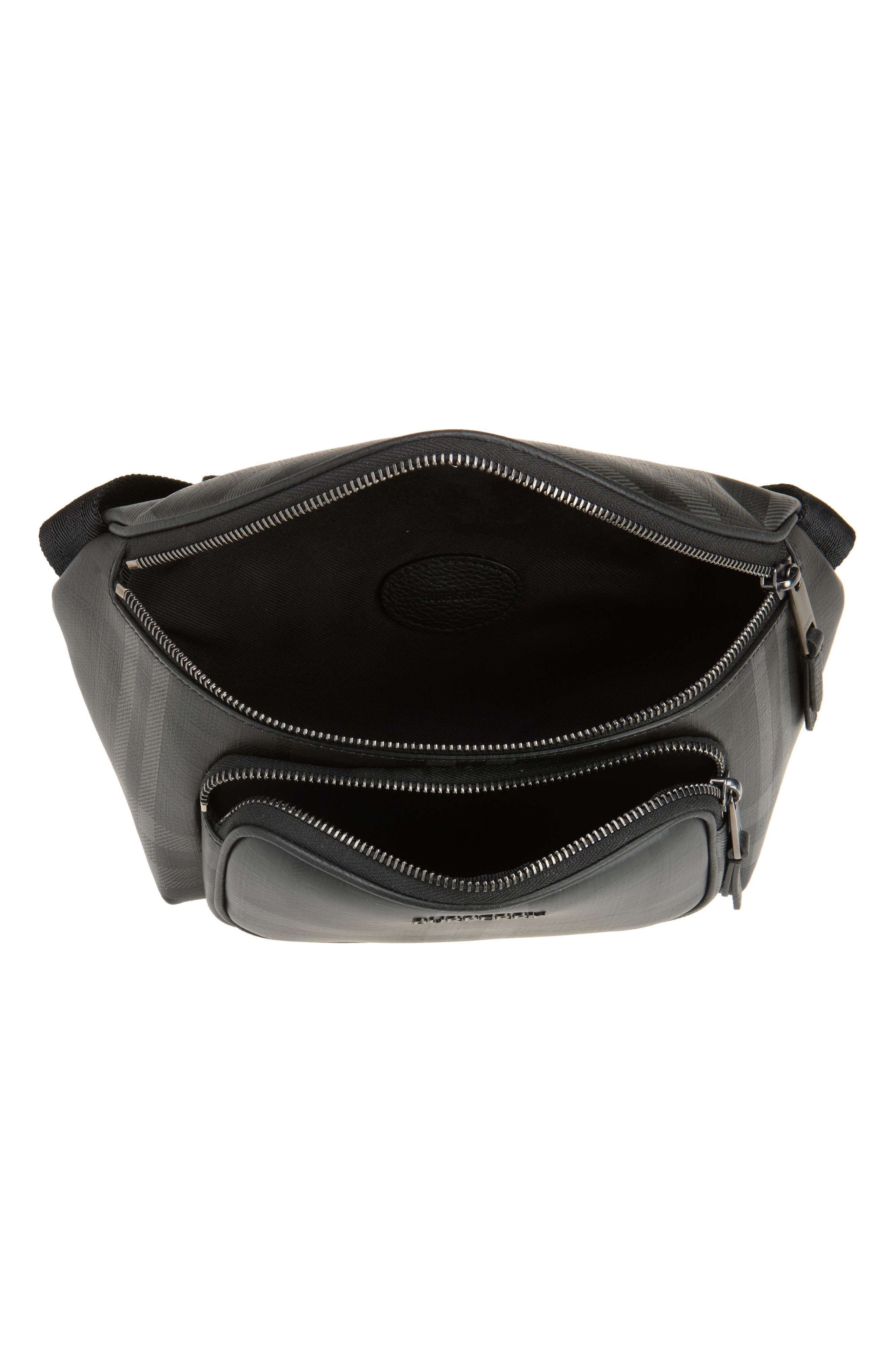Iron Check Belt Bag, Alternate, color, IRON