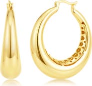 Sienna Vale Puffed Polished Hoop Earrings