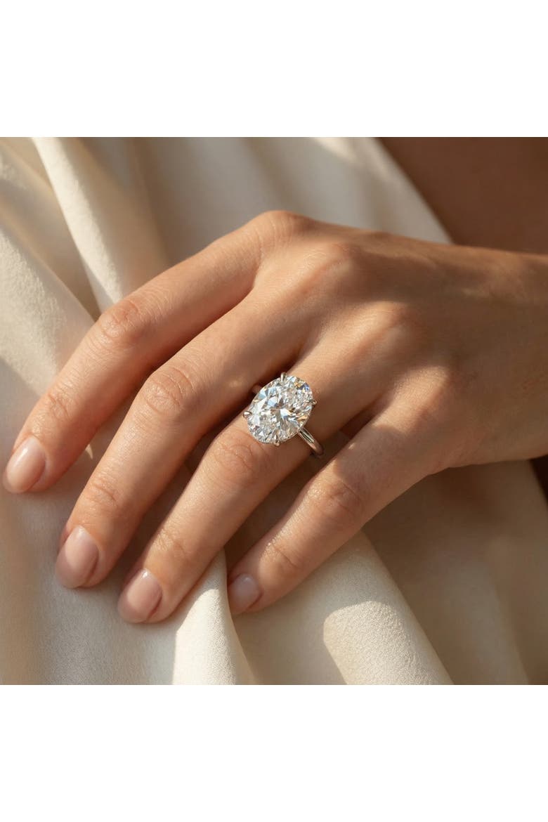 Certified 5.08CT Oval Diamond Hidden Halo Engagement Ring 14k Gold Lab Grown, Alternate, color, 14k Yellow Gold