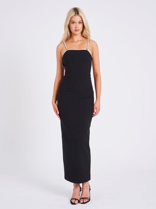 Miss Circle Flore Crystal Straps Backless Gown With Bow