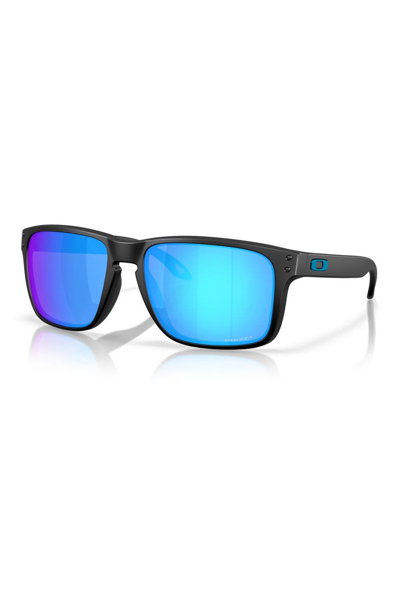 61mm Rectangular Sunglasses, Alternate, color, MATTE BLACK