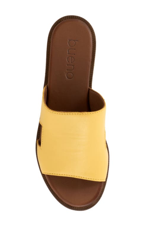 Bueno Hendrix Slide Sandal In Yellow
