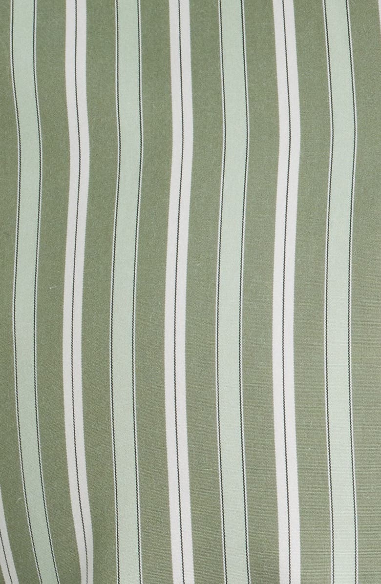 Scott Barber Thomas Mason Regular Fit Stripe Cotton Button-Up Shirt, Alternate, color, Sage