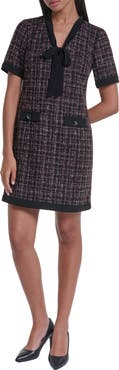 KARL LAGERFELD PARIS Tweed Sheath Minidress