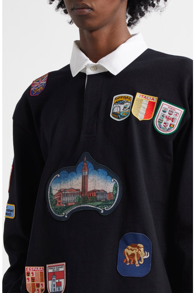 Passport Patch Rugby Shirt (Men) | Nordstrom