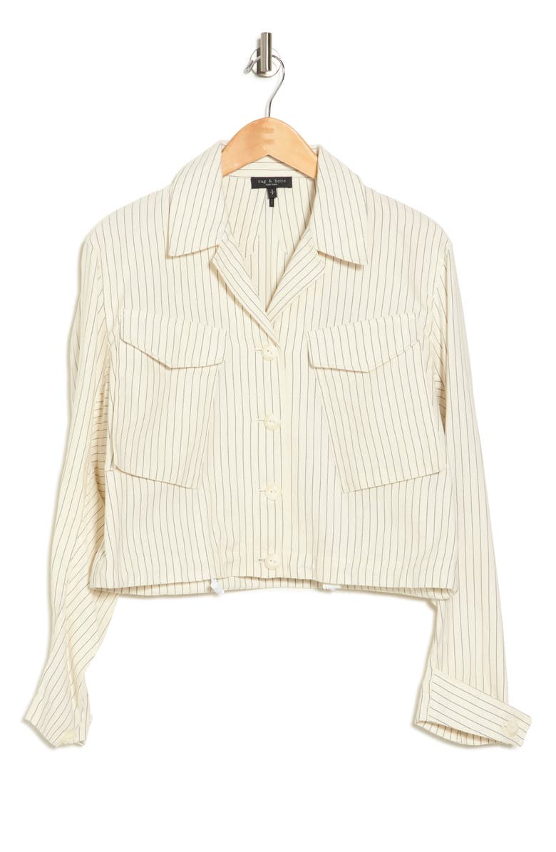 rag & bone Piper Stripe Linen Jacket, Alternate, color,