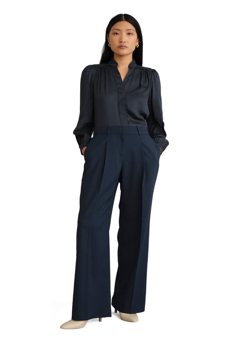 Lauren Wide Pants, Main, color, Dark Slate Blue
