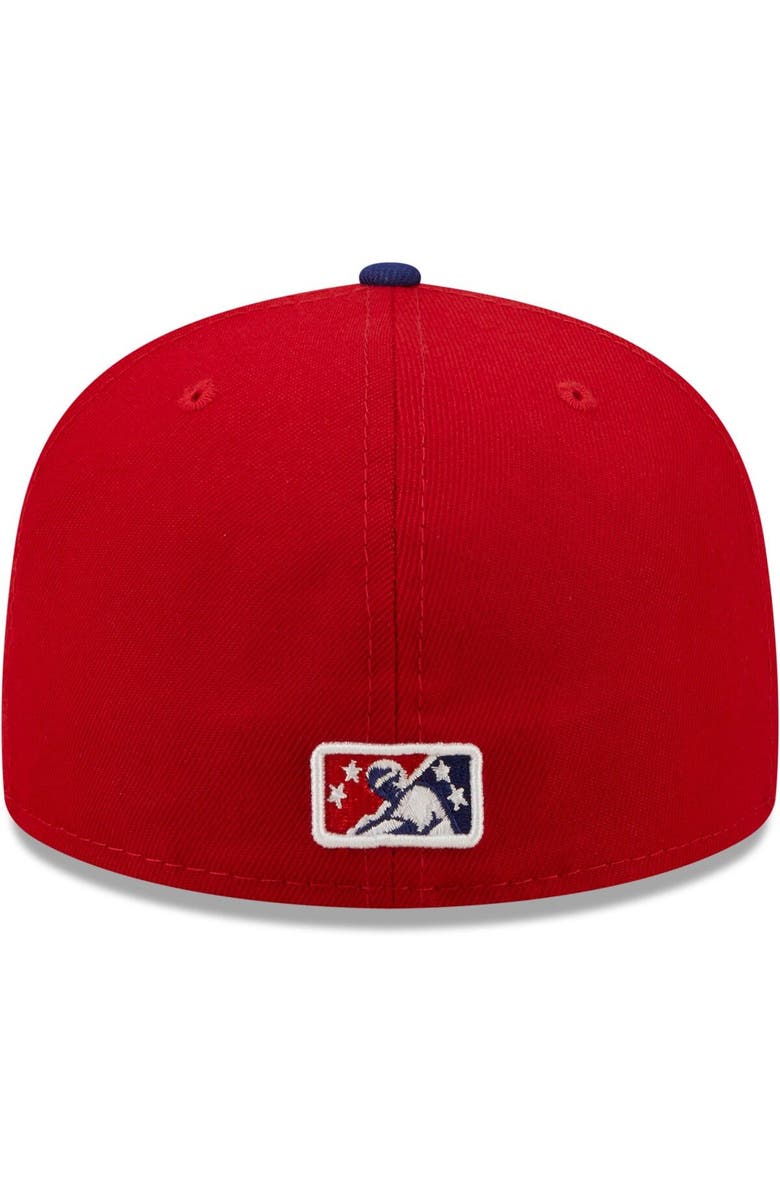 New Era Men's New Era Red Buffalo Bisons Authentic Collection 59FIFTY Fitted Hat, Alternate, color, Red
