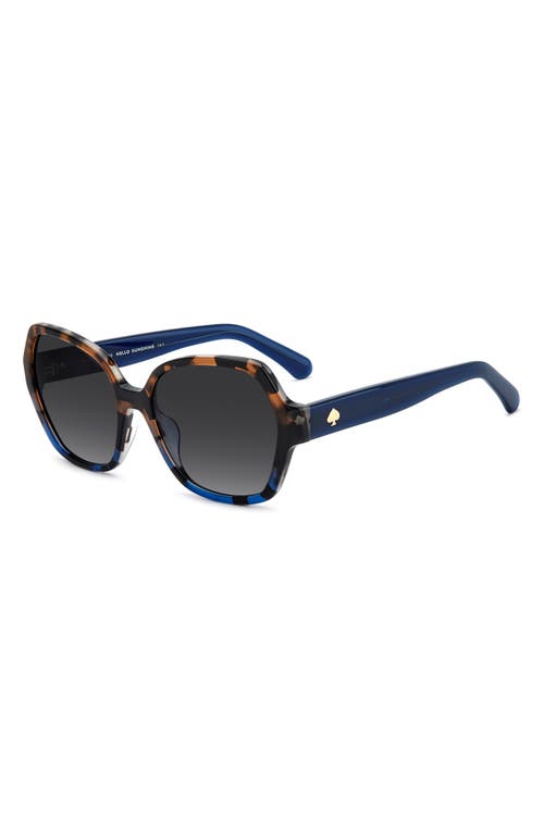 Kate Spade New York Layne 57mm Geometric Square Sunglasses In Black