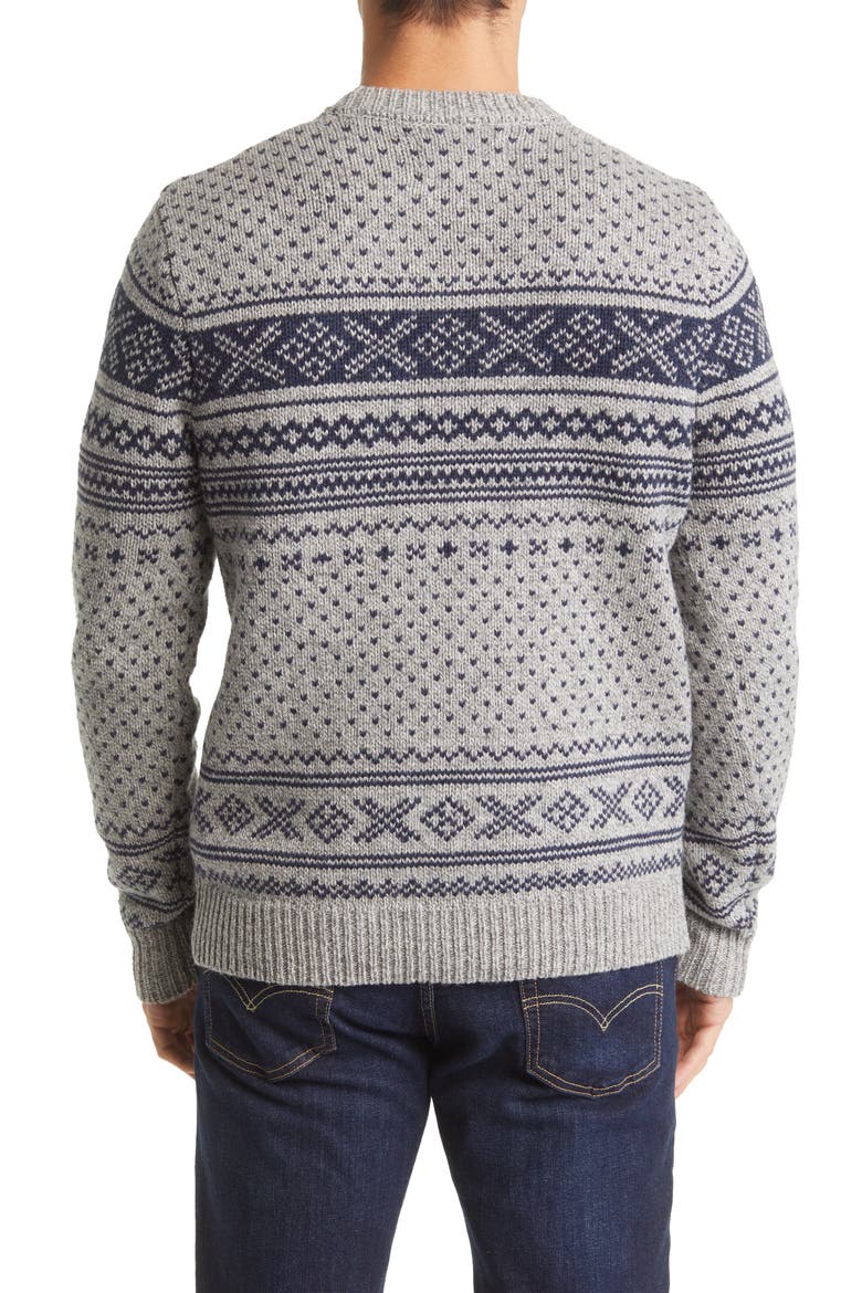 Icelandic Midweight Wool Blend Sweater, Alternate, color, HEATHER GREY