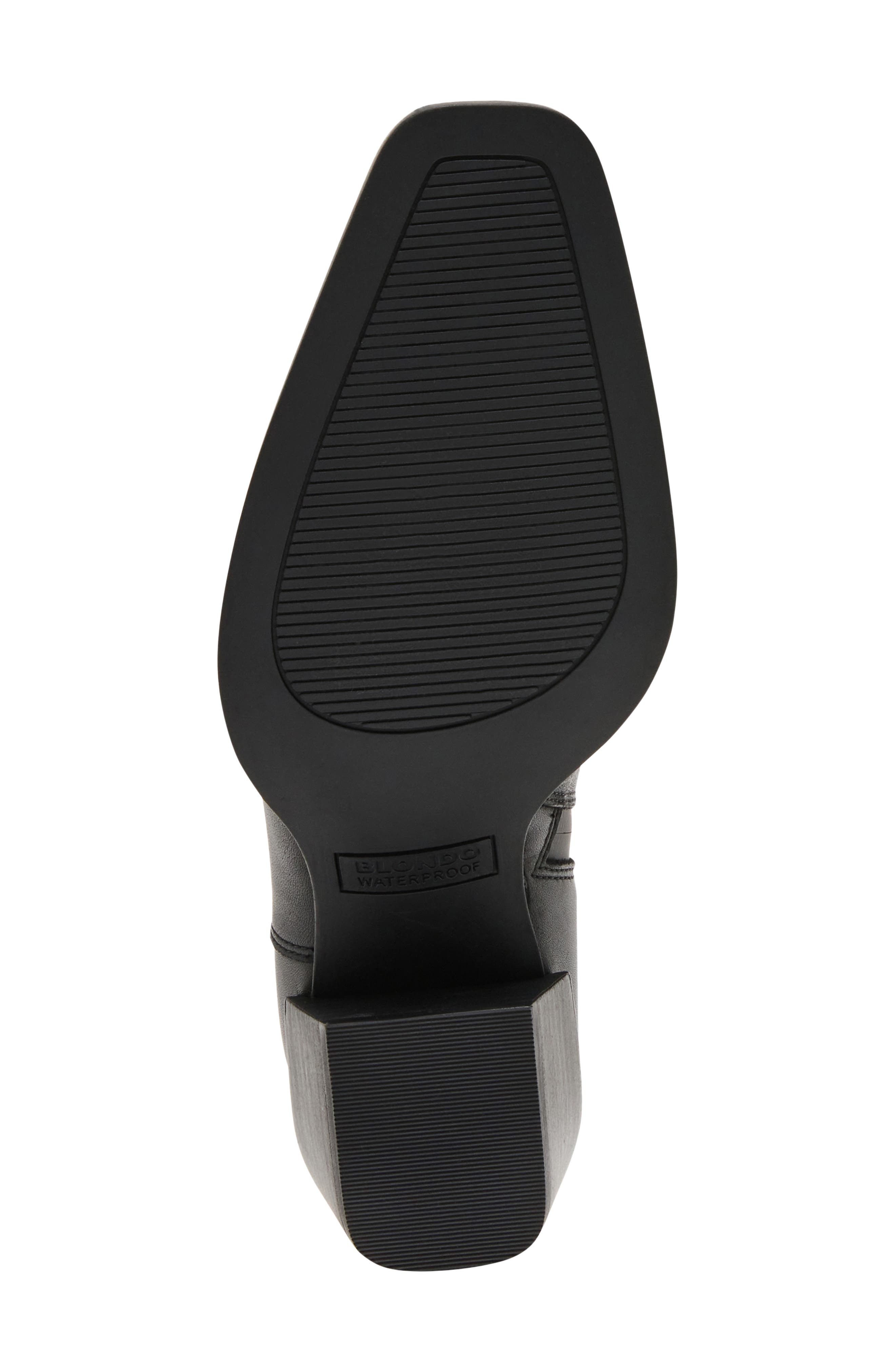 Dusi Leather Chelsea Bootie, Alternate, color, BLACK LEATHER