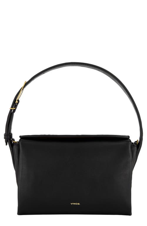Vince Sidney Boxy Nappa Leather Shoulder Bag in Black at Nordstrom