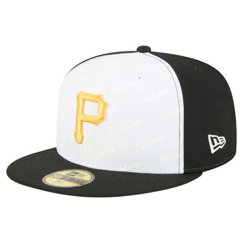 Men's New Era White/Black Pittsburgh Pirates Repeat 59FIFTY Fitted Hat