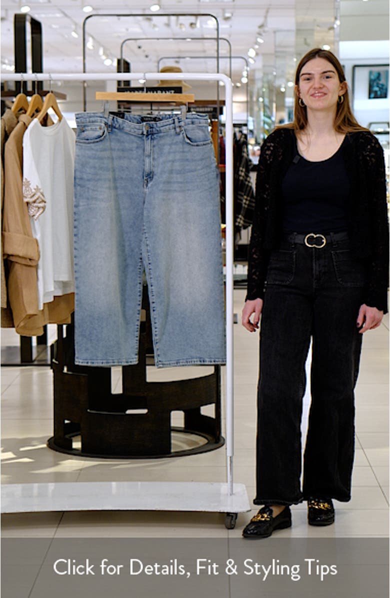 Saira Crop Wide Leg Jeans, sales video thumbnail